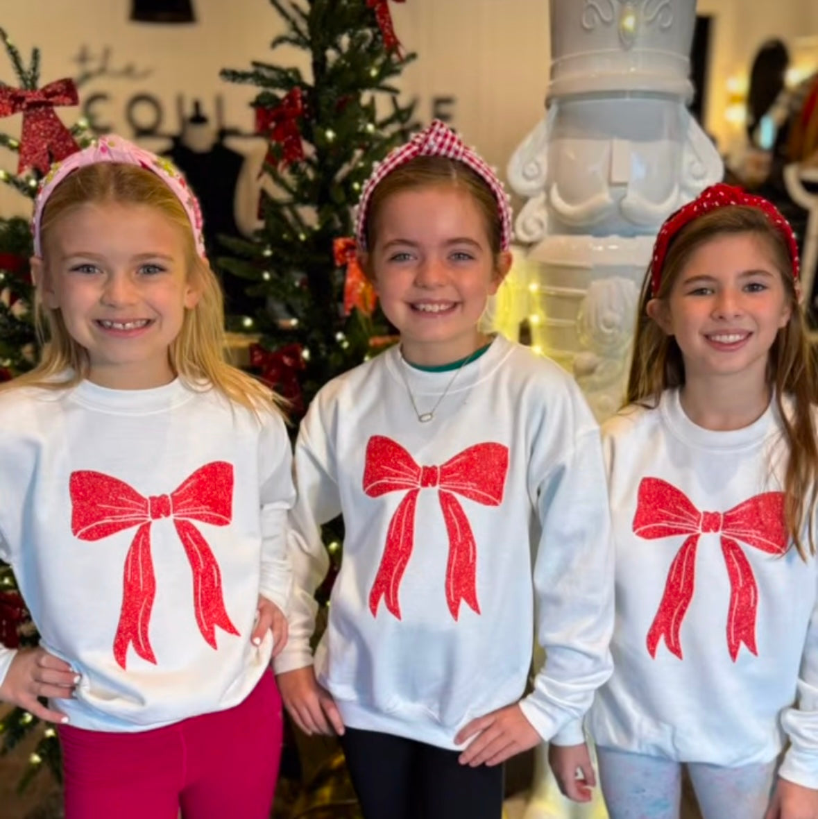 Red Bow Sweatshirt