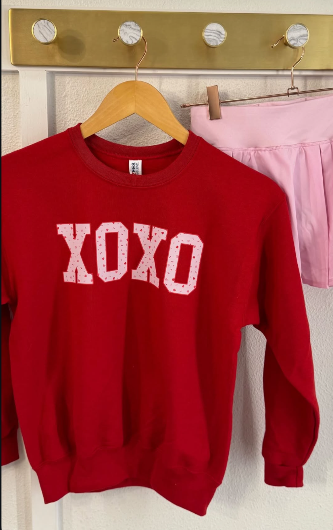 XOXO Red Graphic Sweatshirt